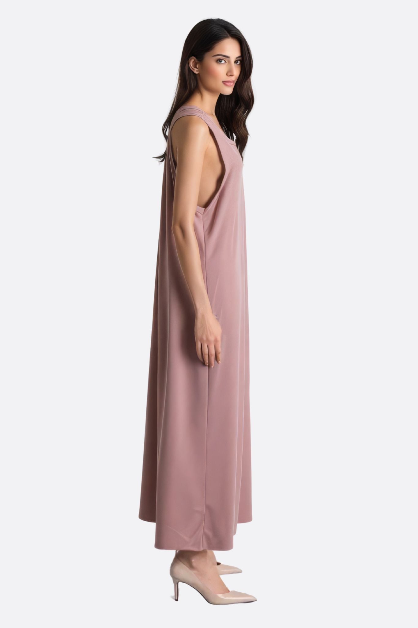 Powder Pink Maxi Dress